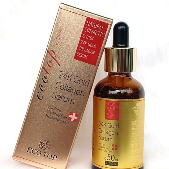 Serum 24K Gold Collagen là sản phẩm của thương hiệu Eco Top – Hàn Quốc. 