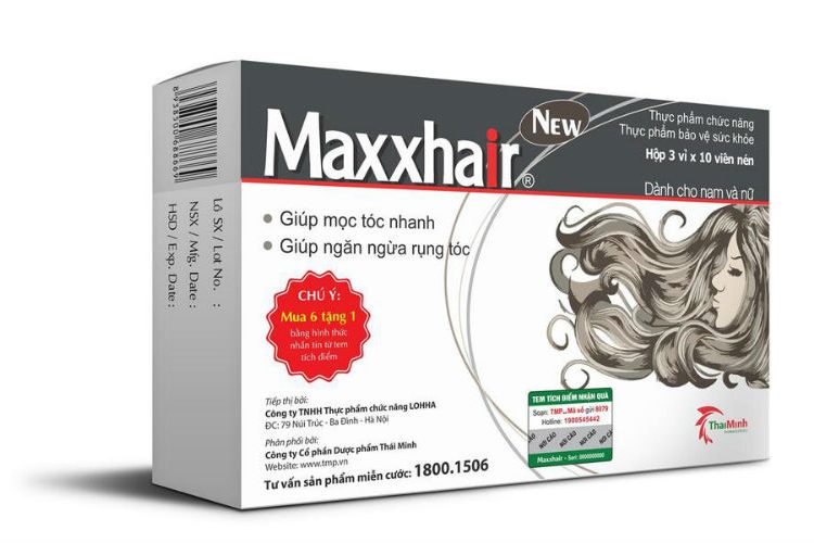 Maxxhair là một trong những cái tên vàng trong ngành thuốc mọc tóc