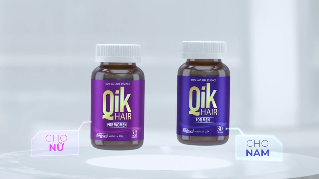 Qik Hair có 2 dòng thuốc mọc tóc cho nam và nữ riêng biệt